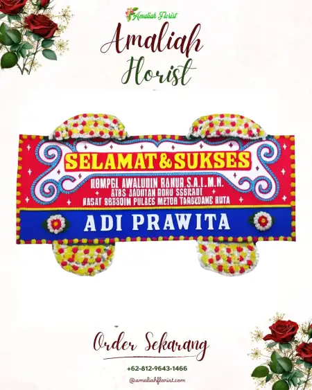 Papan Bunga Ucapan Selamat Kelet